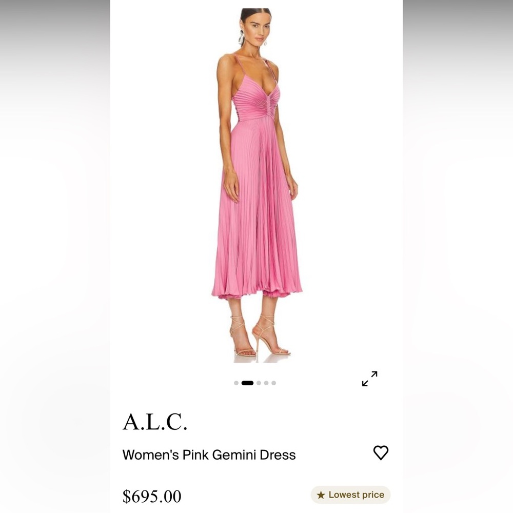 ALC Gemini Dress in Chateau Pink